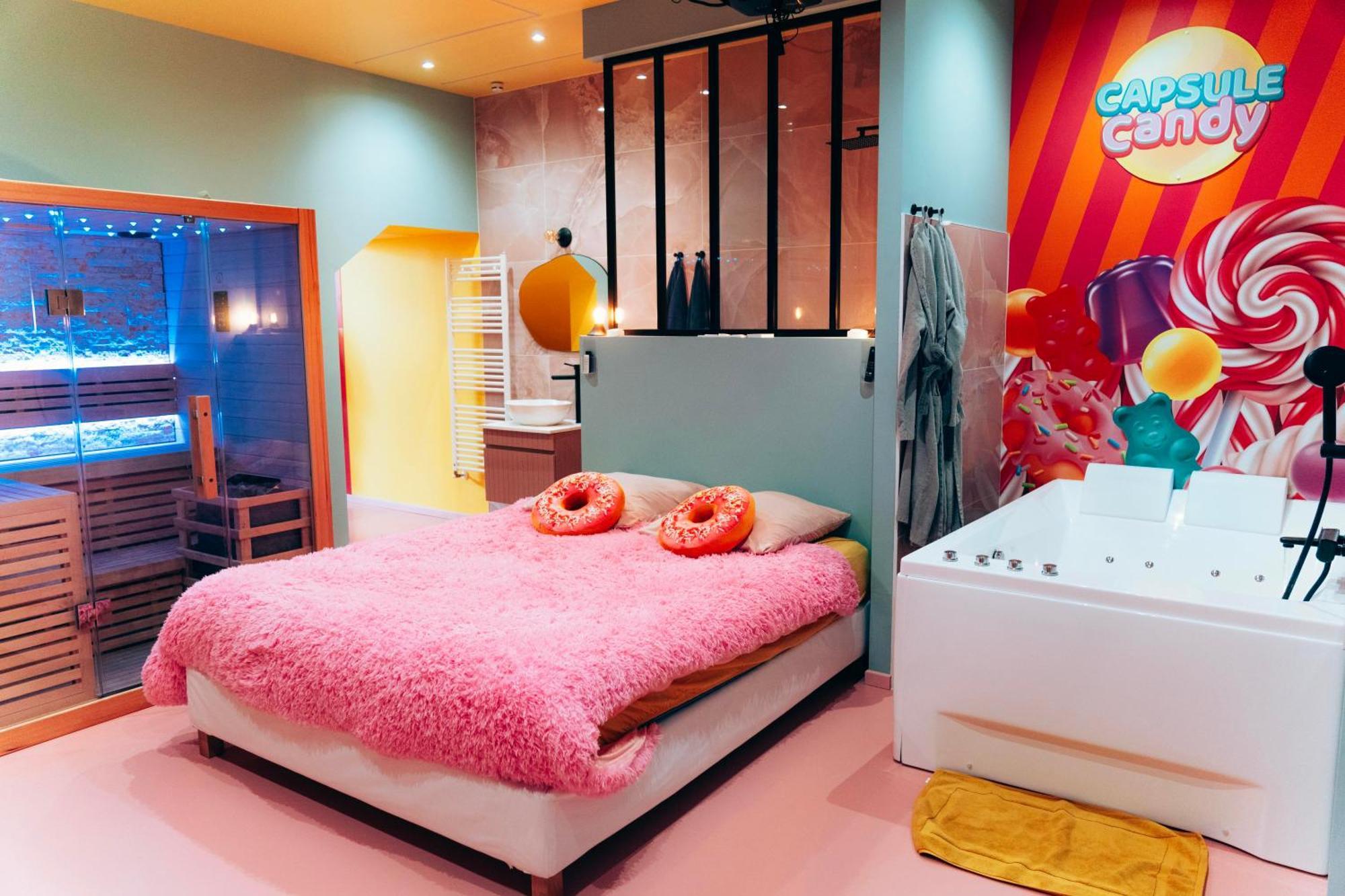 Capsule Bonbon - Balneo - Sauna - Billard - Nintendo Switch Douai Ngoại thất bức ảnh